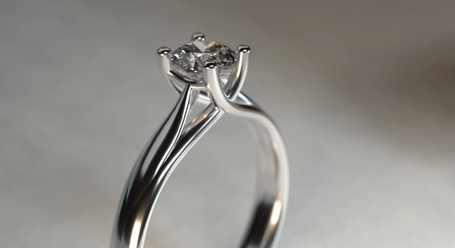 Anello con diamante scintillante